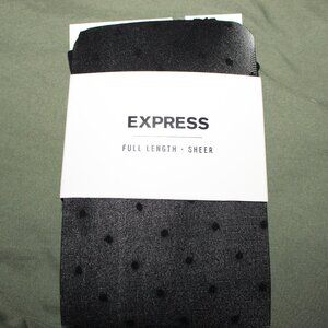 NWT Express Sheer Dot Full Length Tights